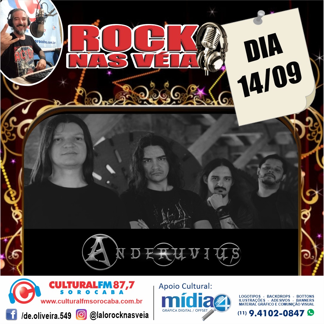 Anderuvius no Rock nas Véia! Não perca a entrevista exclusiva neste sábado!